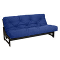 Queen Blue Memory Foam Futon Mattress V819
