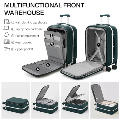 20'' Carry On Luggage with Laptop Pocket A987
