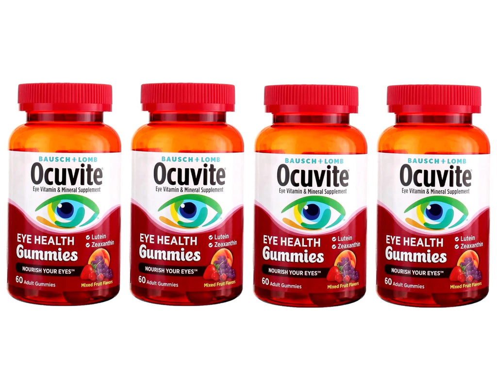Eye Vitamin & Mineral Supplement Gummies with Lutein & Zeaxanthin, 60 Gummies, 4-Pack W862
