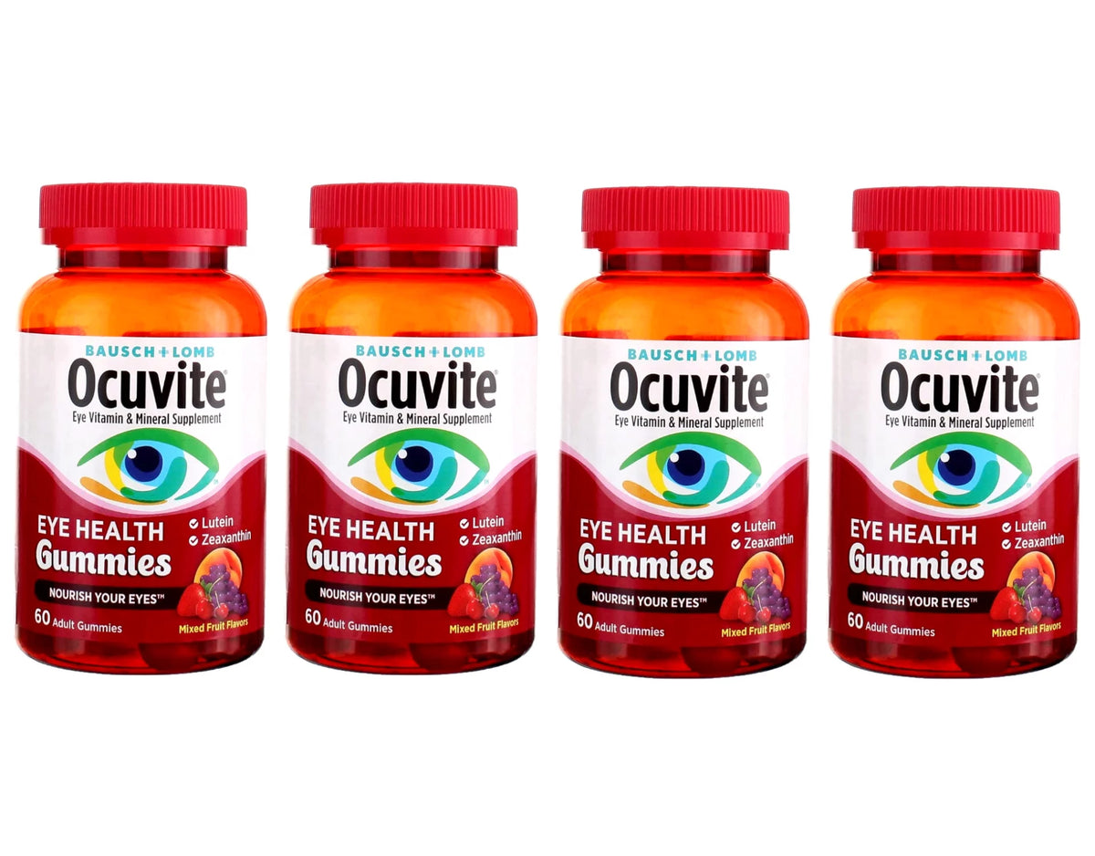 Eye Vitamin & Mineral Supplement Gummies with Lutein & Zeaxanthin, 60 Gummies, 4-Pack W862
