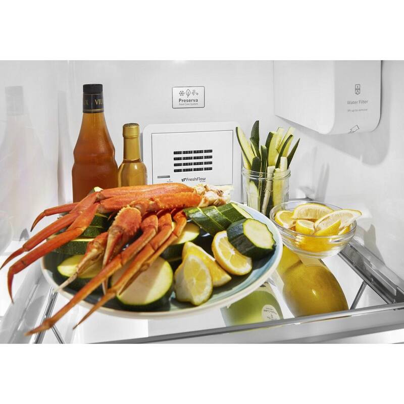 Counter Depth Stainless Steel Side by Side Refrigerator E2445
