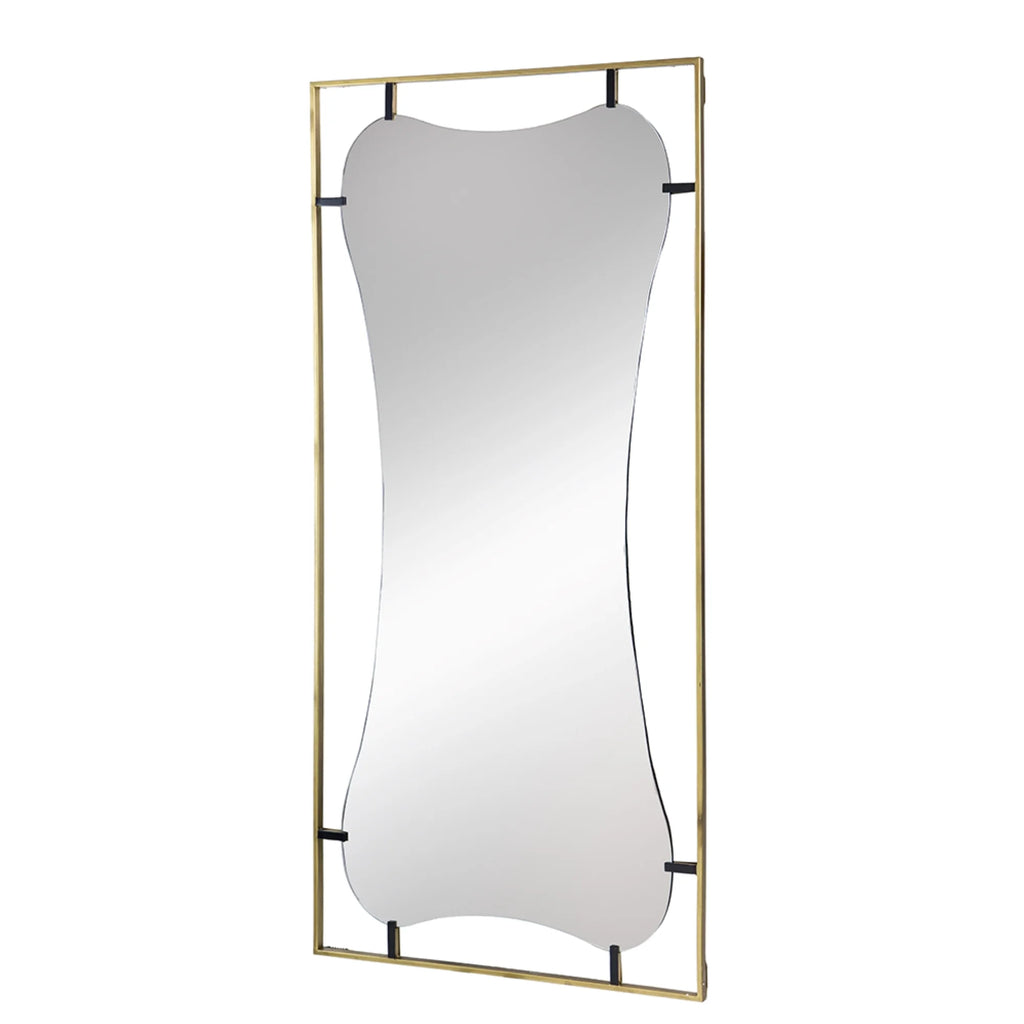 Gold Wall Mirror with Metal Frame L9991
