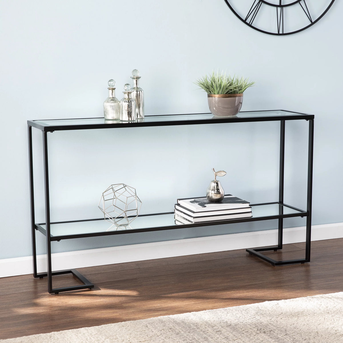 Black Narrow Console Table O50119