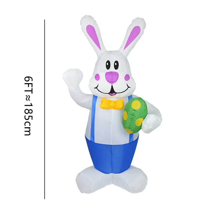 Inflatable Easter Bunny Outdoor Decoration With LED Light K8888