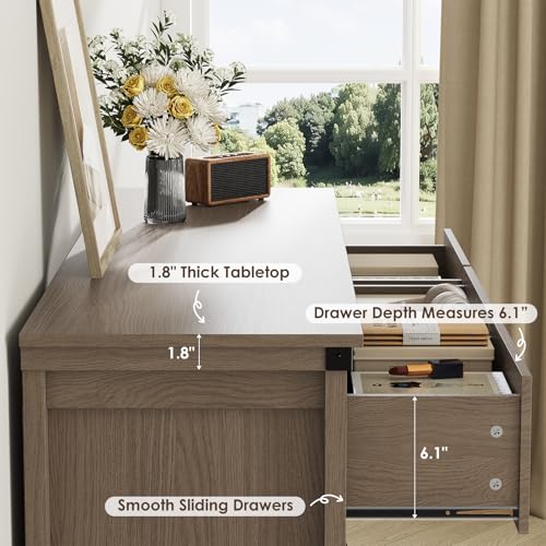 White 6 Drawer Wood Dresser with Metal Handle J39932
