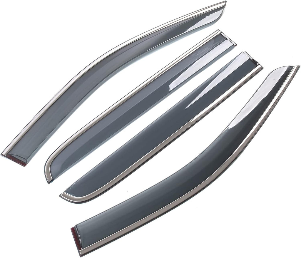 Window Rain Guards for Ford Ranger SuperCrew, Pack of 2 E7610