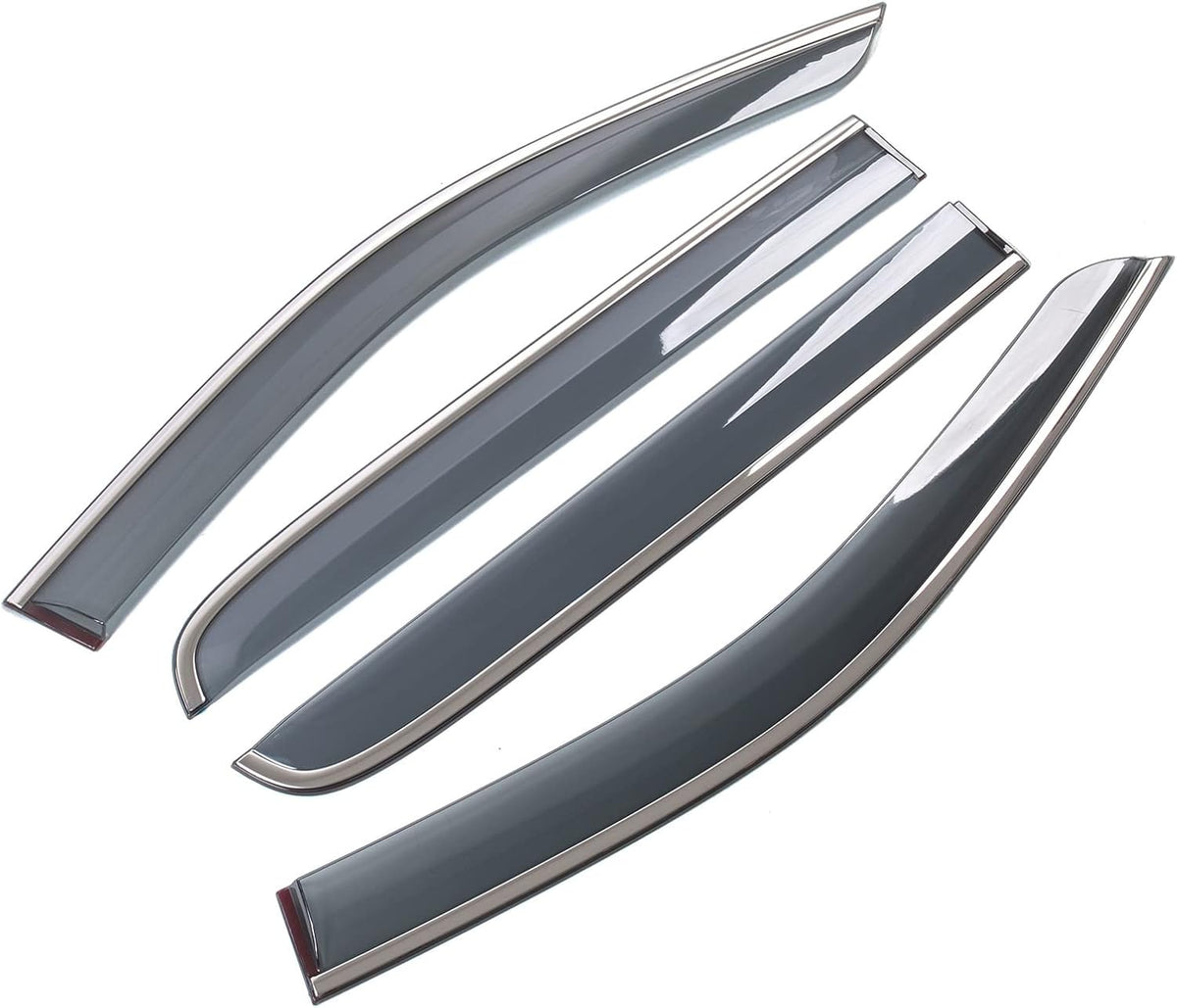 Window Rain Guards for Ford Ranger SuperCrew, Pack of 2 E7610