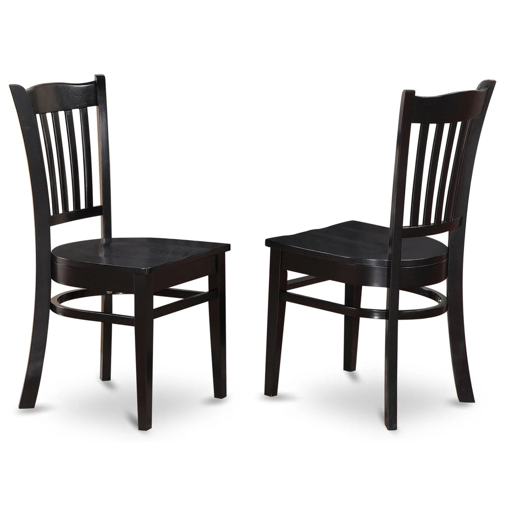Black 5 Piece Rectangular Kitchen Table Set N1434