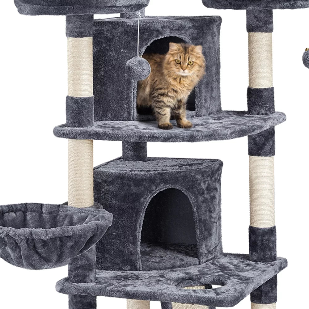 Large Dark Gray Cat Tree with Scratching Board X248773