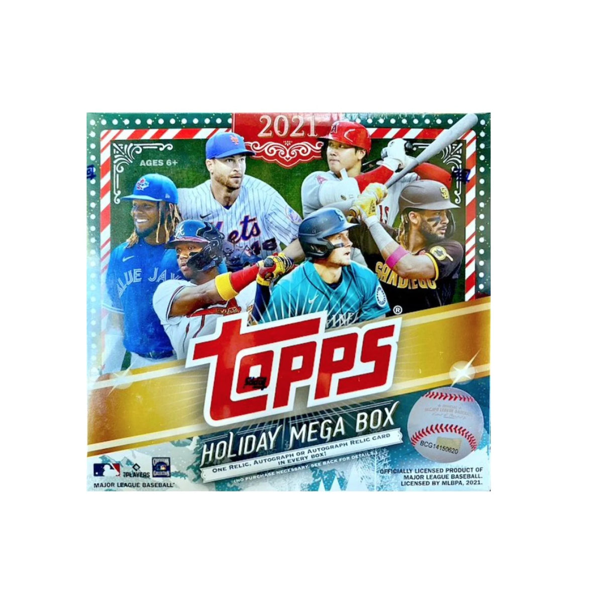 21 Topps Cards Holiday Baseball Mega Box S432