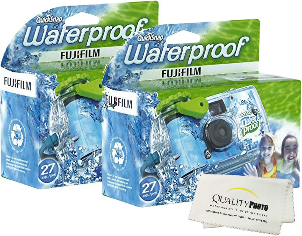 Waterproof 35mm Camera 800 Film 27 Exposures with Microfiber Cloth C9808