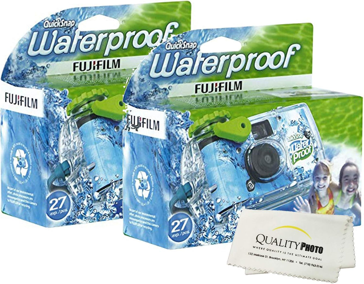 Waterproof 35mm Camera 800 Film 27 Exposures with Microfiber Cloth C9808