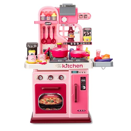 Pink 53 Pc Kids Kitchen Playset V5691