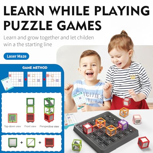 Laser Maze Reasoning Game 60+ Challenges 37 Pcs G929696