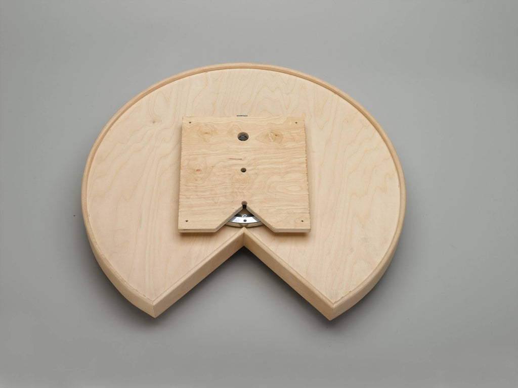 32x22 Natural Wood Kidney Lazy Susan L900