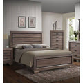 Eastern King Bed in Weathered Gray Grain X99535