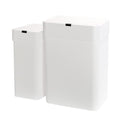 2 Pack Automatic Motion Sensor Trash Can, 2.5 Gallon + 4 Gallon White Q251