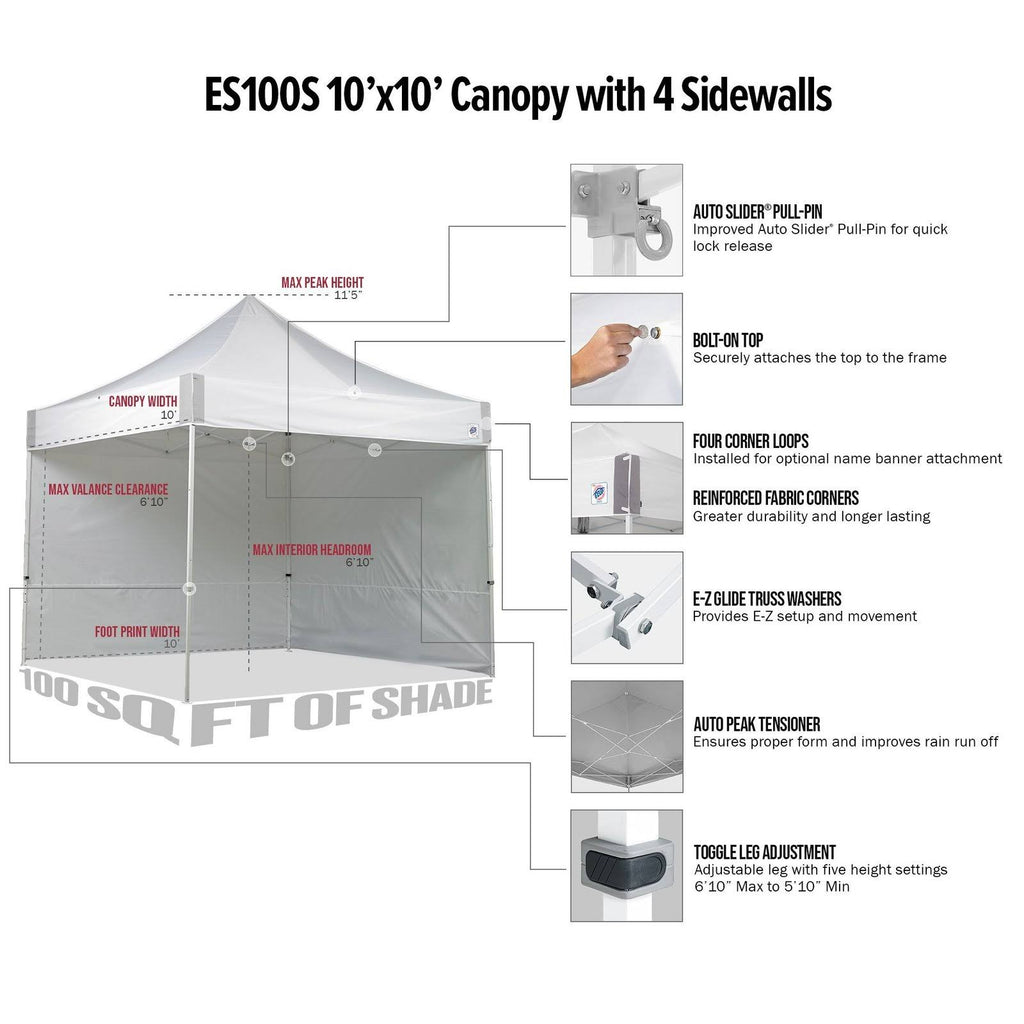 10 x 10 Instant Shelter Canopy L504880