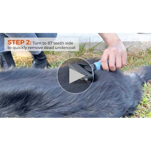 Dog and Cat Deshedding Brush and Shedding Glove Y30022