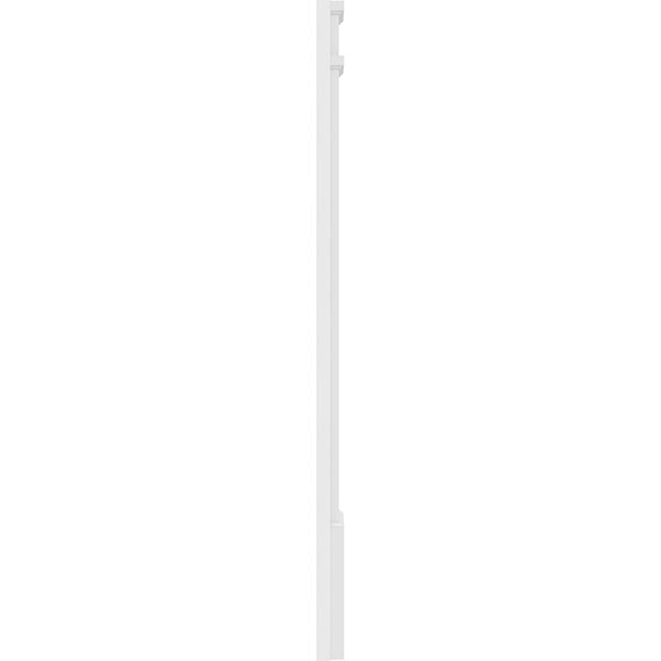 Two Equal Flat Panel PVC Pilaster with Decorative Capital & Base (Pair) R8359