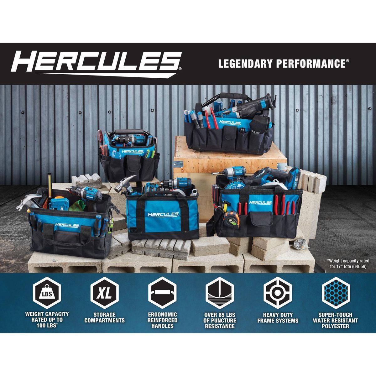 18 in. Tool Bag with 28 Pockets X66955