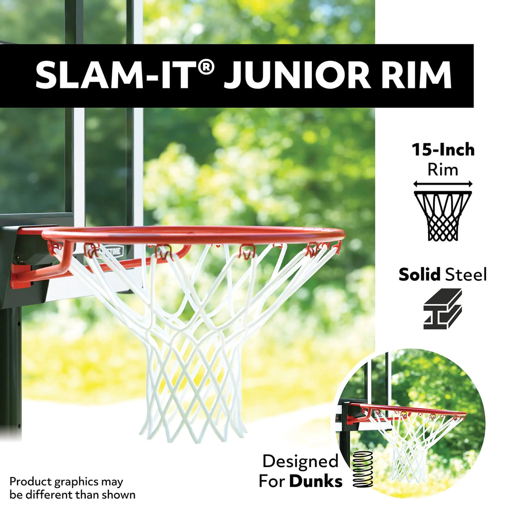 Adjustable Youth Portable Basketball Hoop 30 inch Polycarbonate N850608